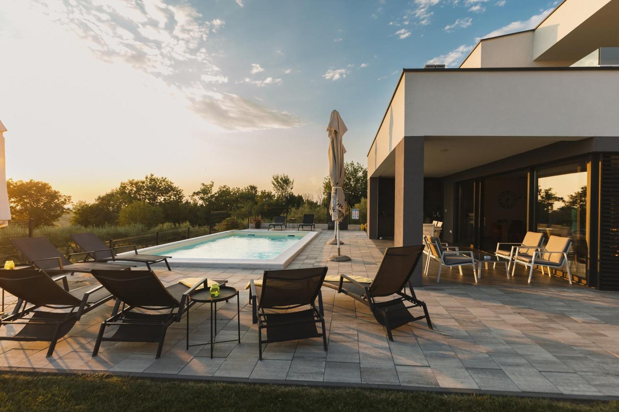 Villa Boiky - private pool&amazing sea view, Istria Materada Esterno foto